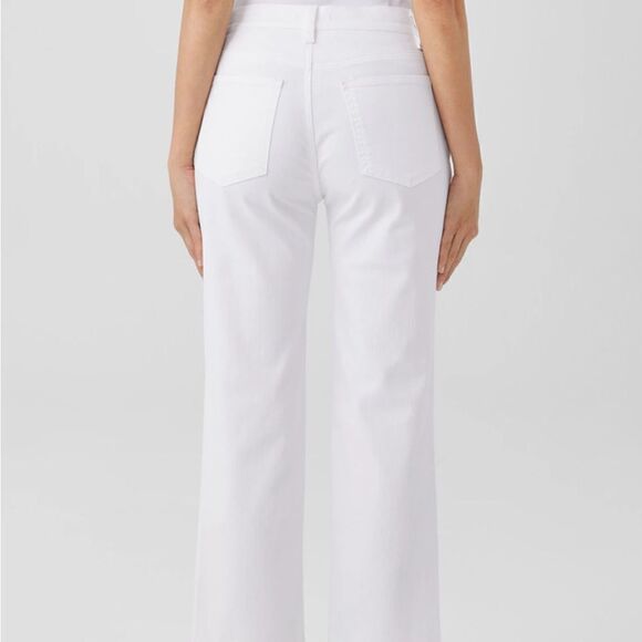 NWT Eileen Fisher Organic Cotton Denim Slim Jean Slim Fit Full Length Stretch 6 - Picture 8 of 11